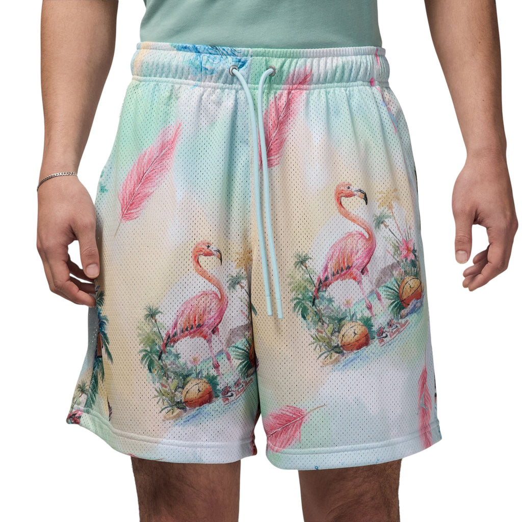 Essentials Printed Mesh Shorts Glacier Blue