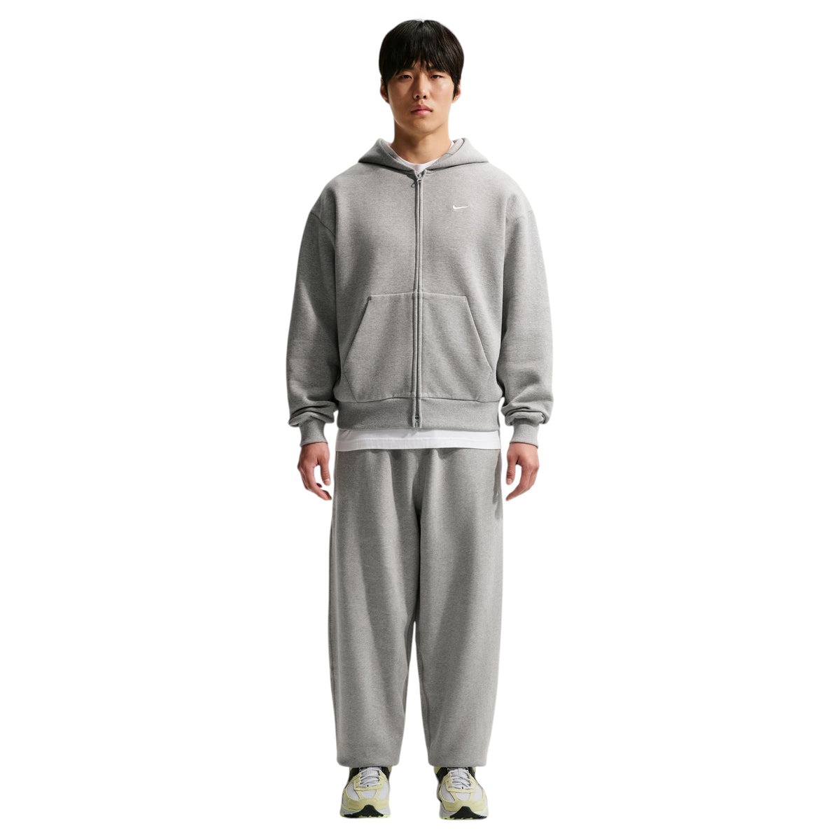 Solo Fleece Full-Zip Hoodie Grey