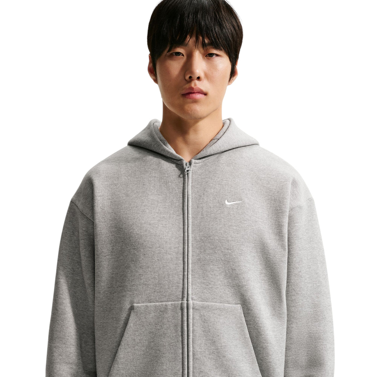 Solo Fleece Full-Zip Hoodie Grey