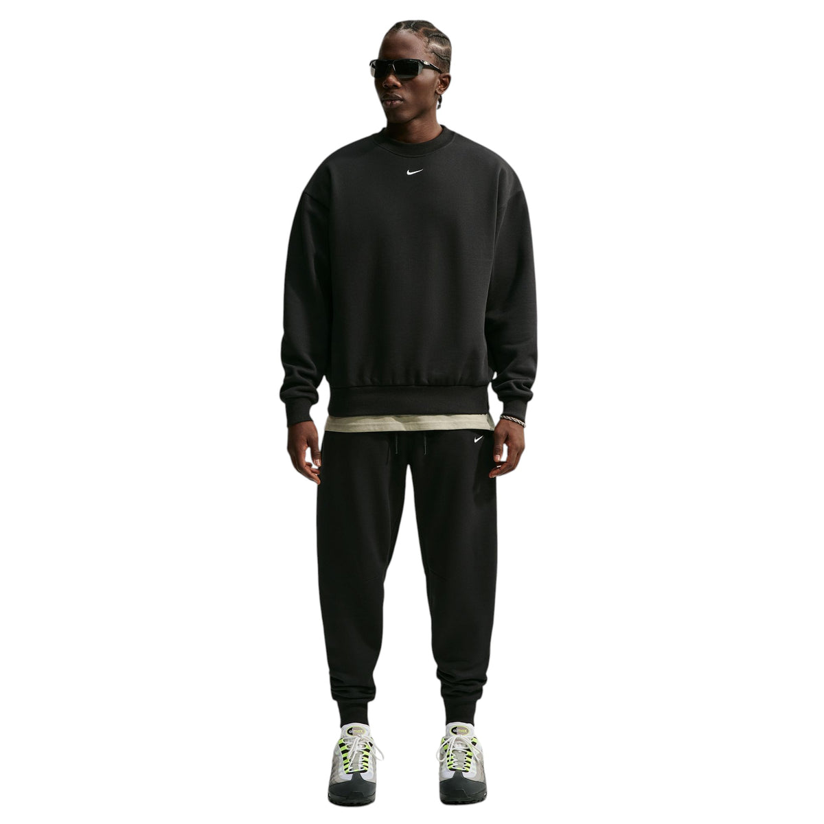 Solo Fleece Crew-Neck Sweatshirt Black