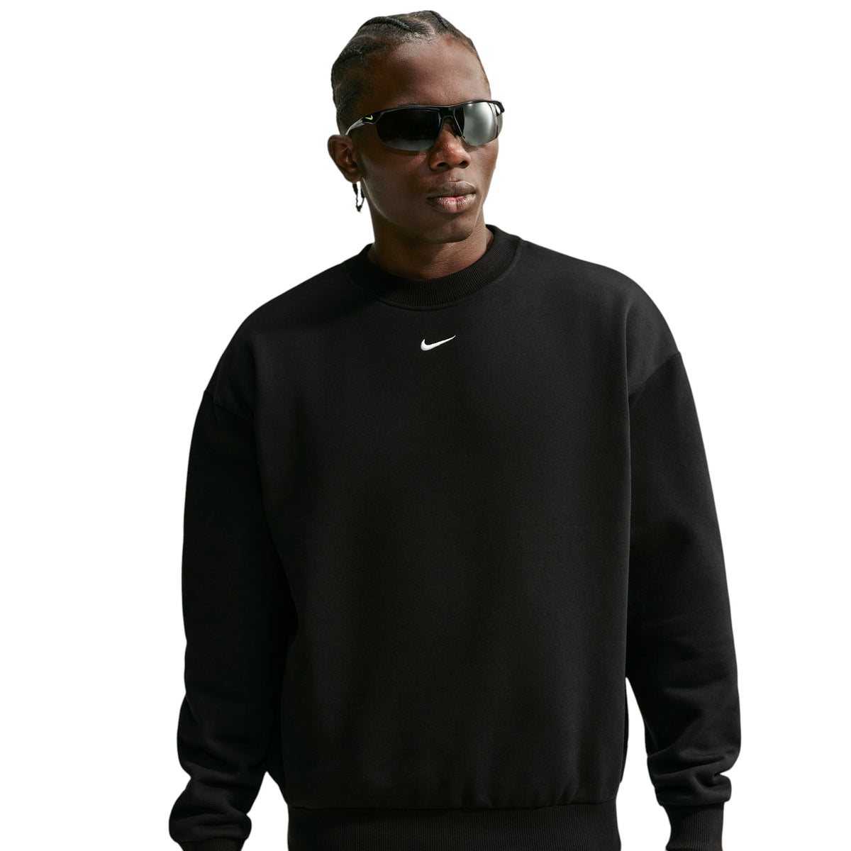 Solo Fleece Crew-Neck Sweatshirt Black