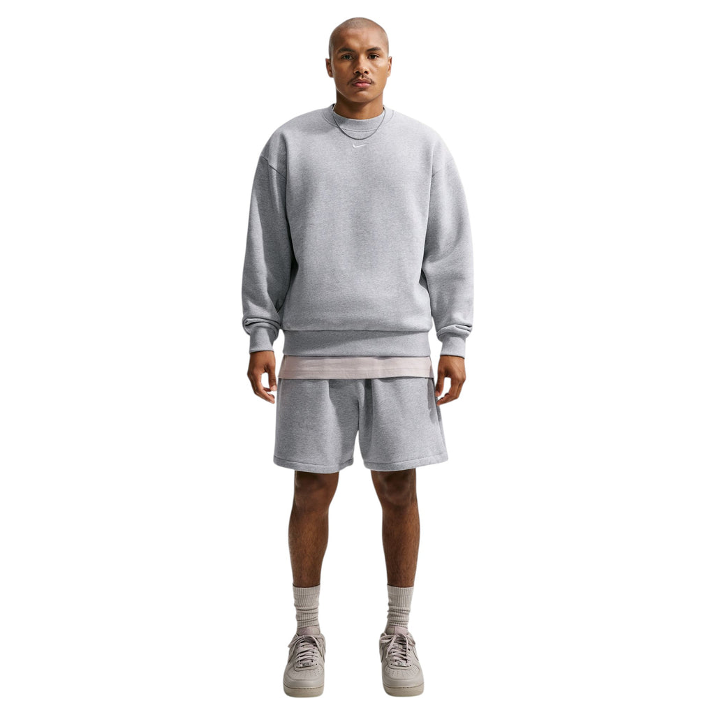 Solo Fleece Crew-Neck Sweatshirt Grey