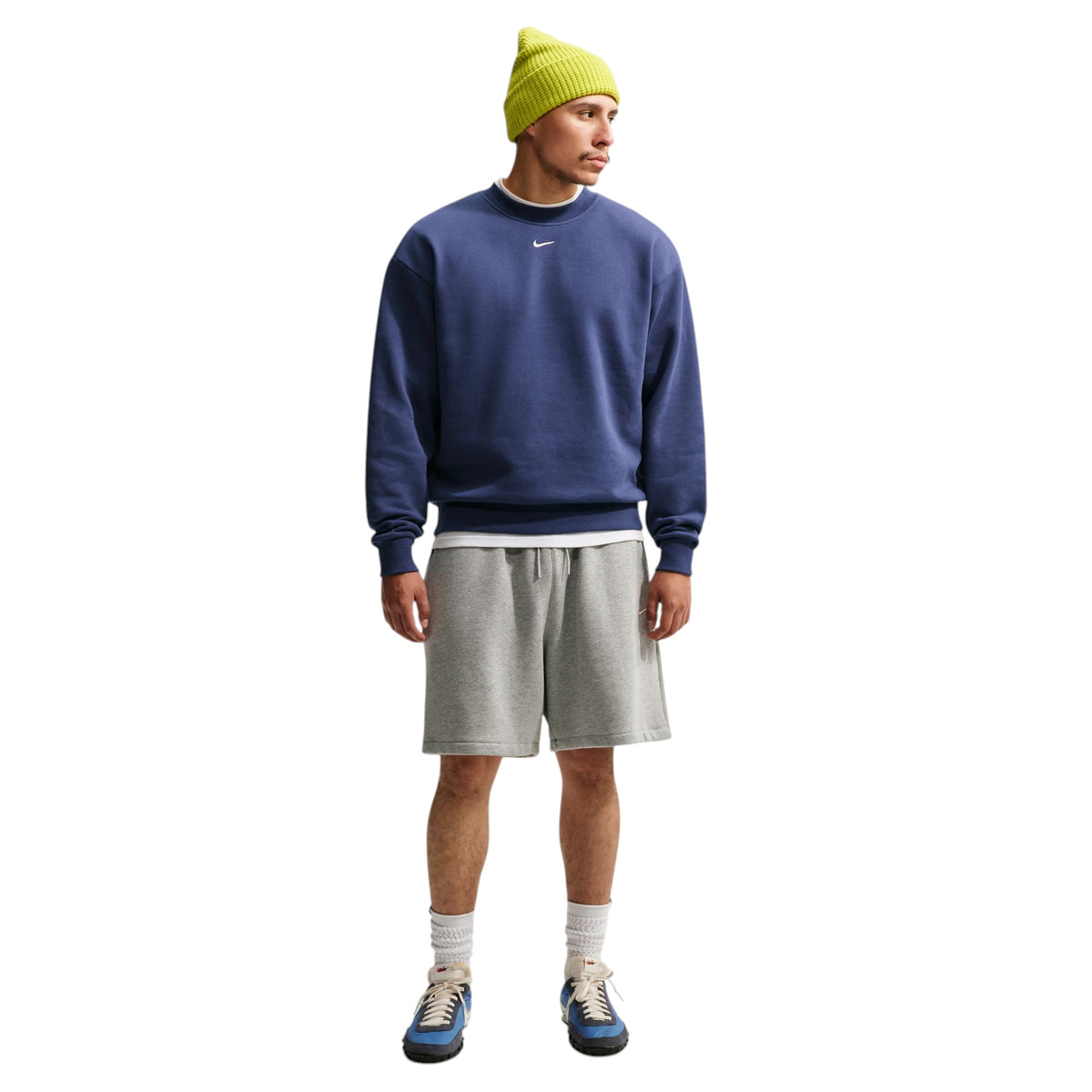 Solo Fleece Crew-Neck Sweatshirt Blue