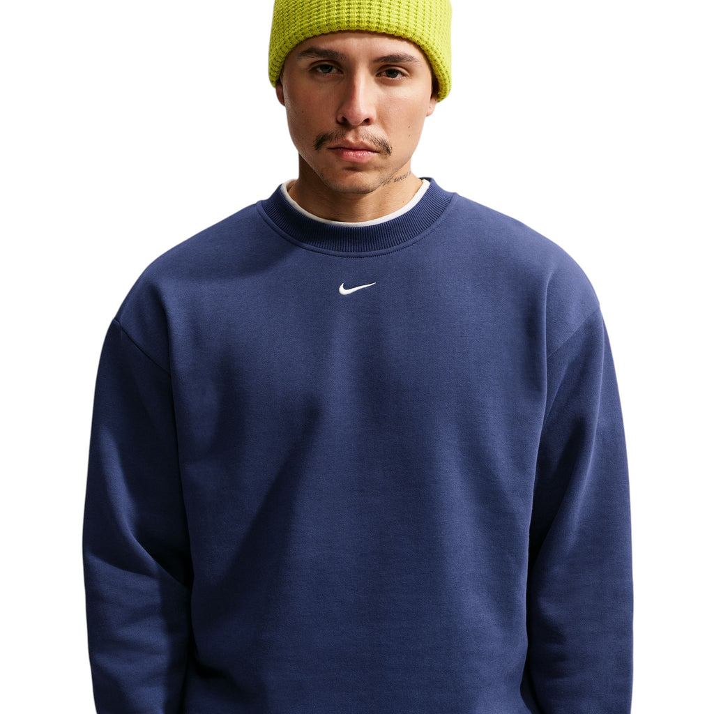 Solo Fleece Crew-Neck Sweatshirt Blue