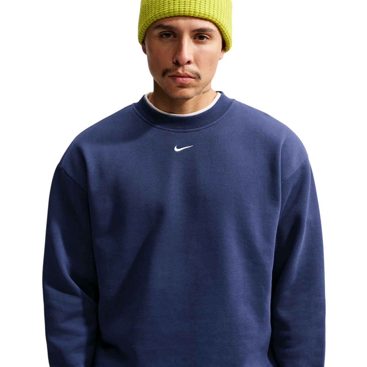 Solo Fleece Crew-Neck Sweatshirt Blue