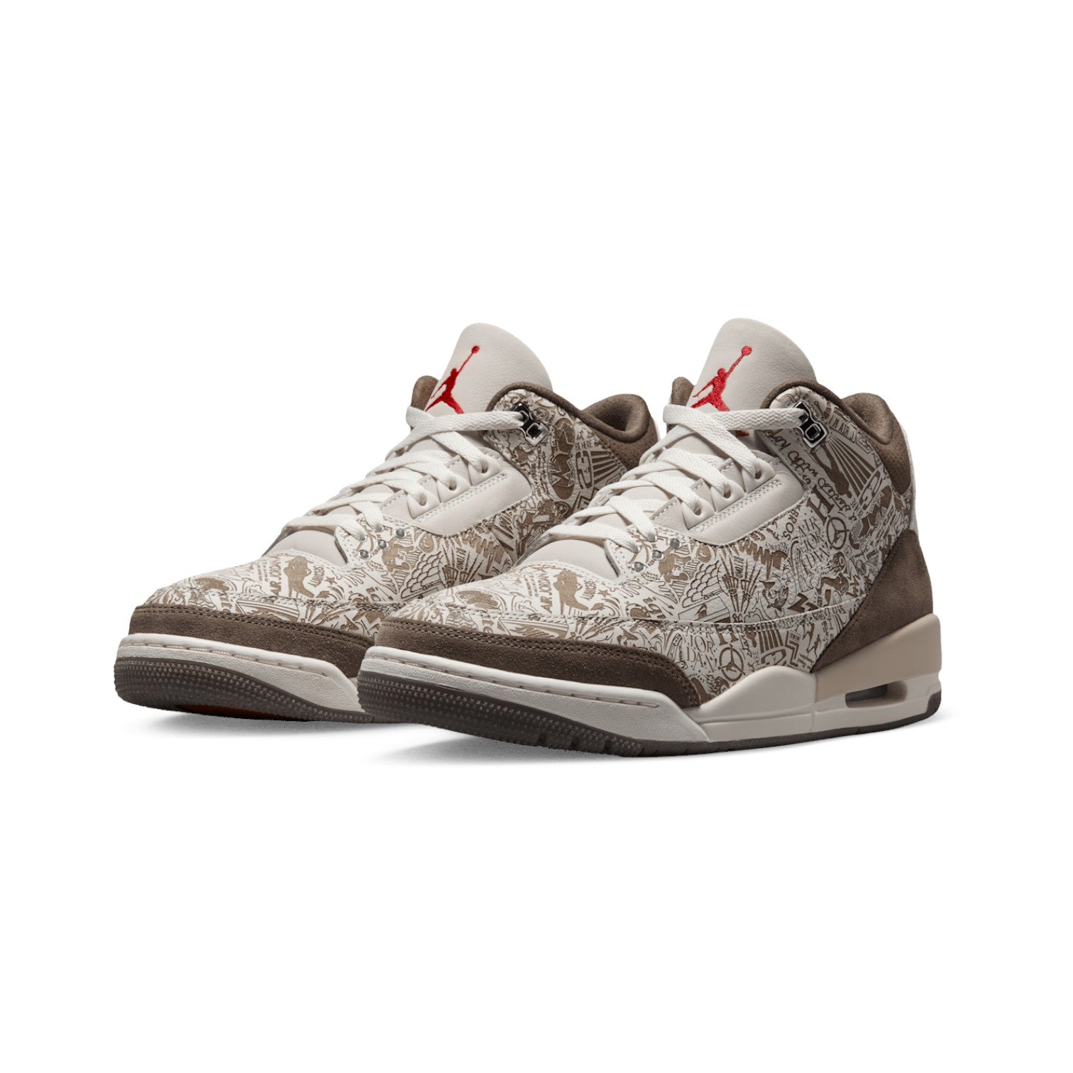 Air Jordan 3 "Laser" Phantom and Palomino Sneakers