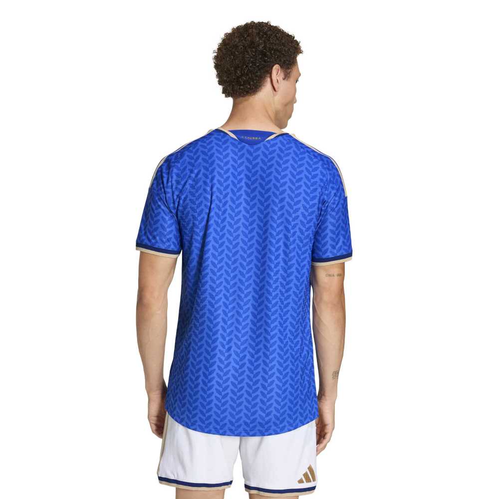 Italy 26 Home Authentic Jersey Blue