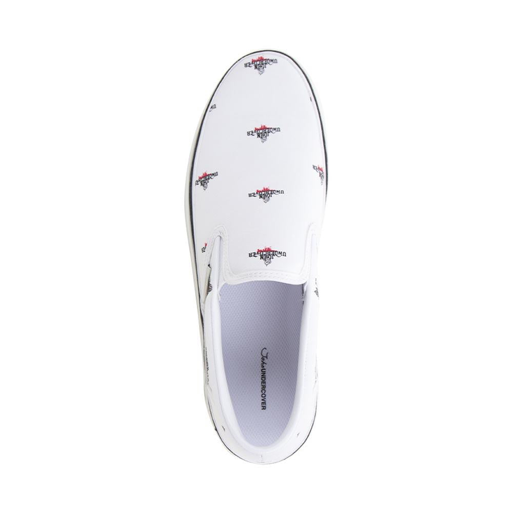Men's S ipon Sneakers A   Over Print Bianco