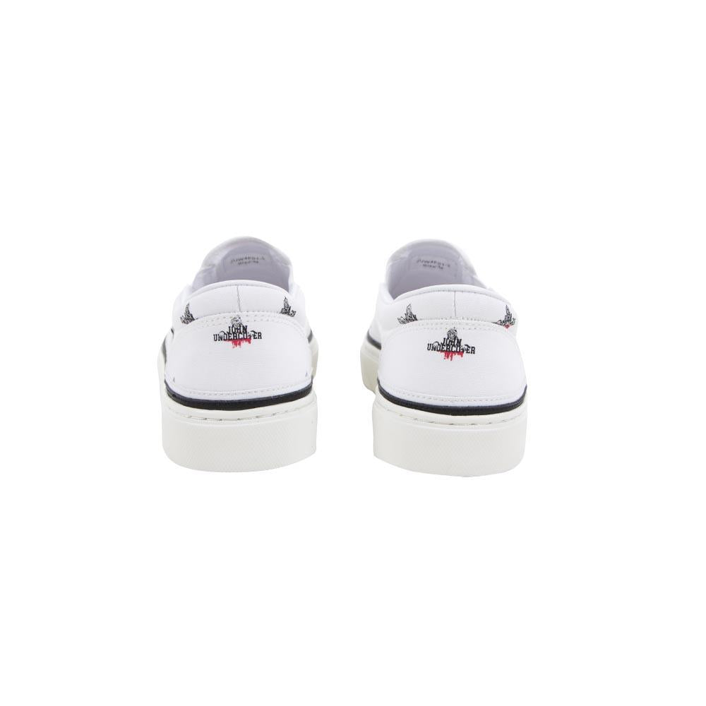 Men's S ipon Sneakers A   Over Print Bianco