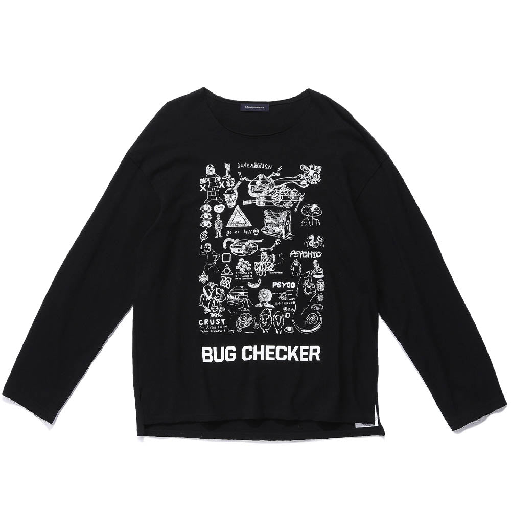 Men's Long Sleeves Bug Checker Black