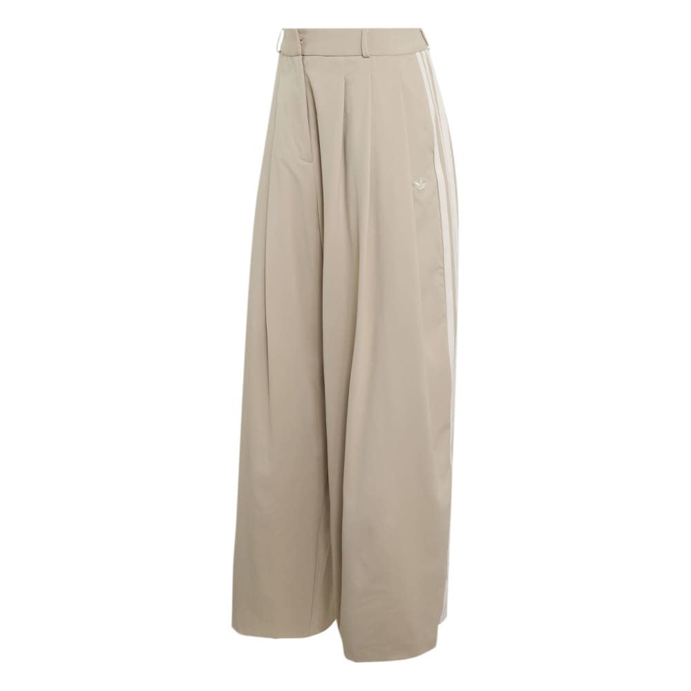 Pleated Track Pant White