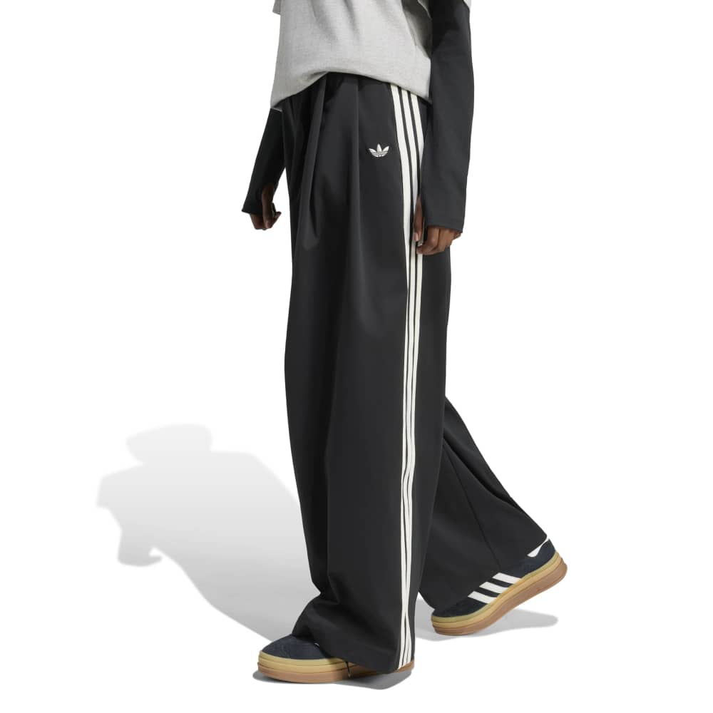 Pleated Track Pant Black