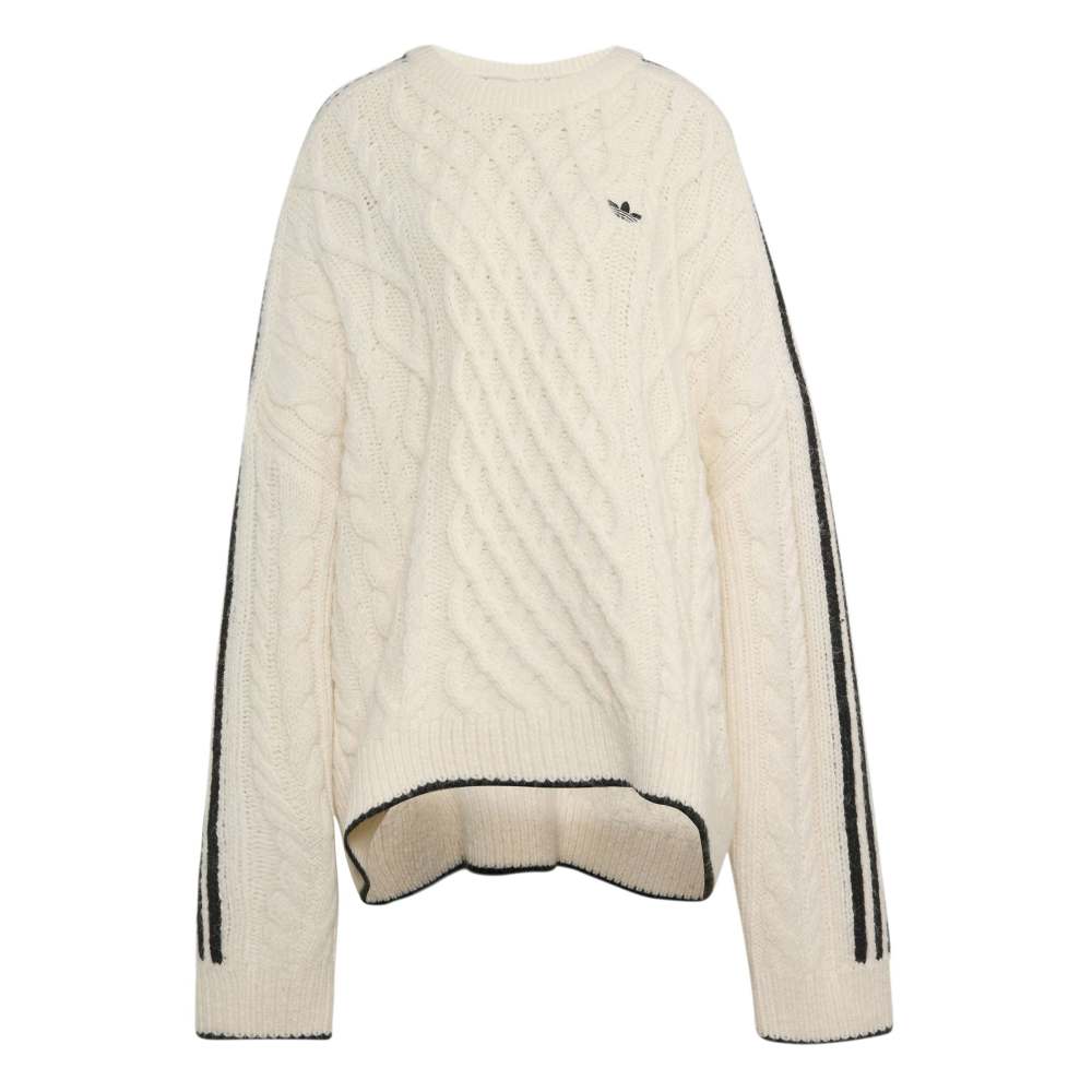 Cableknit Sweat White