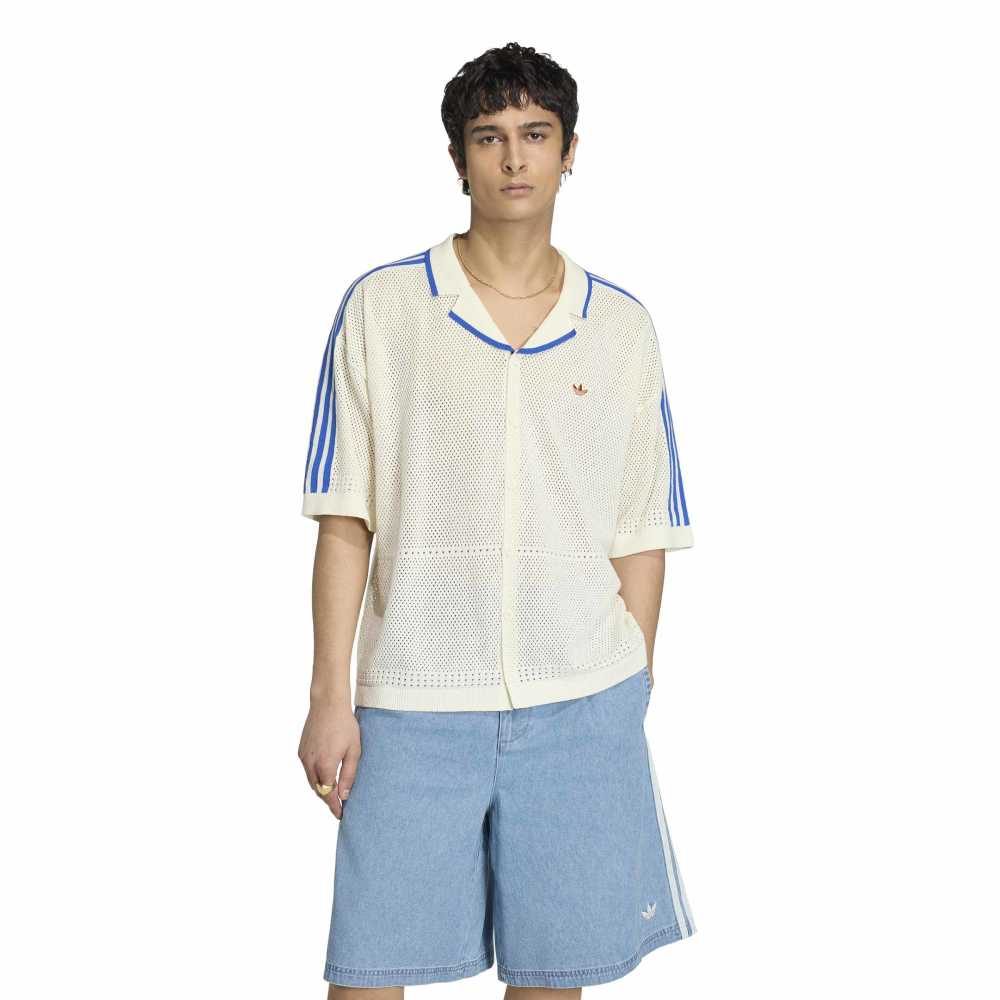 Knitted Resort Shirt White