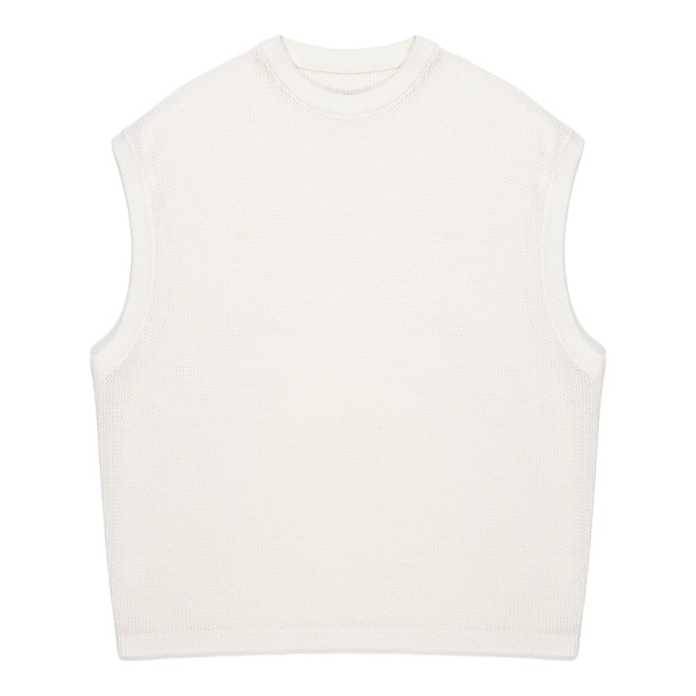 Loose Gauge Vest White