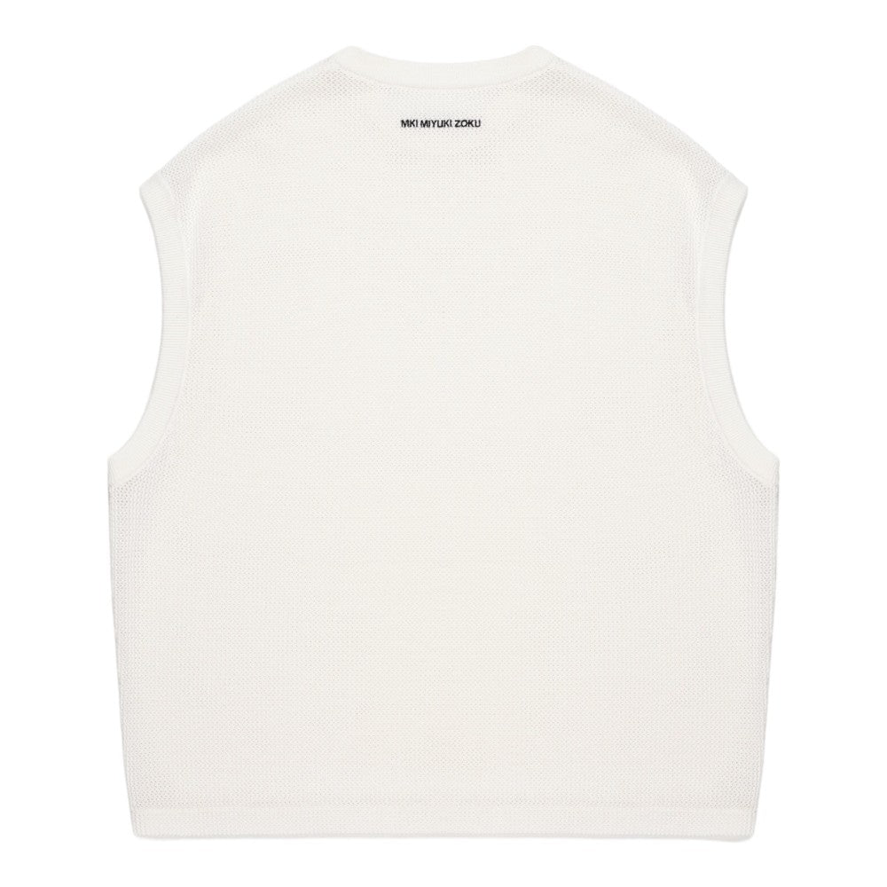 Loose Gauge Vest White