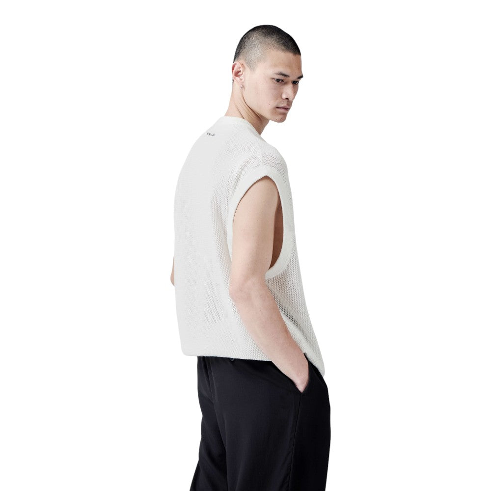 Loose Gauge Vest White