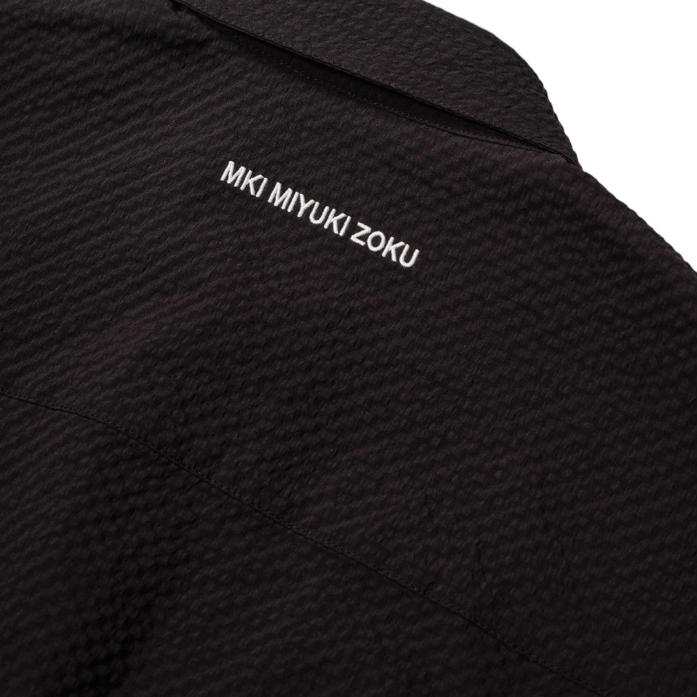 Seersucker Dress Shirt Black