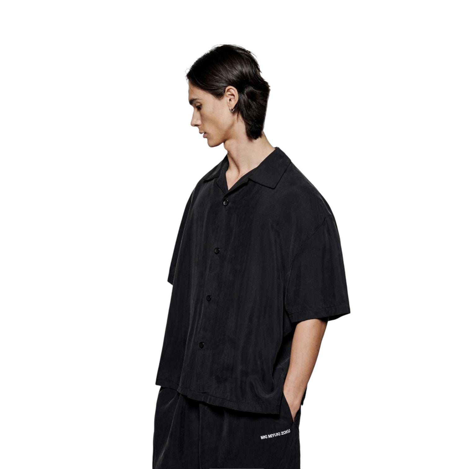 Sandwash Cupro Vacation Shirt Black