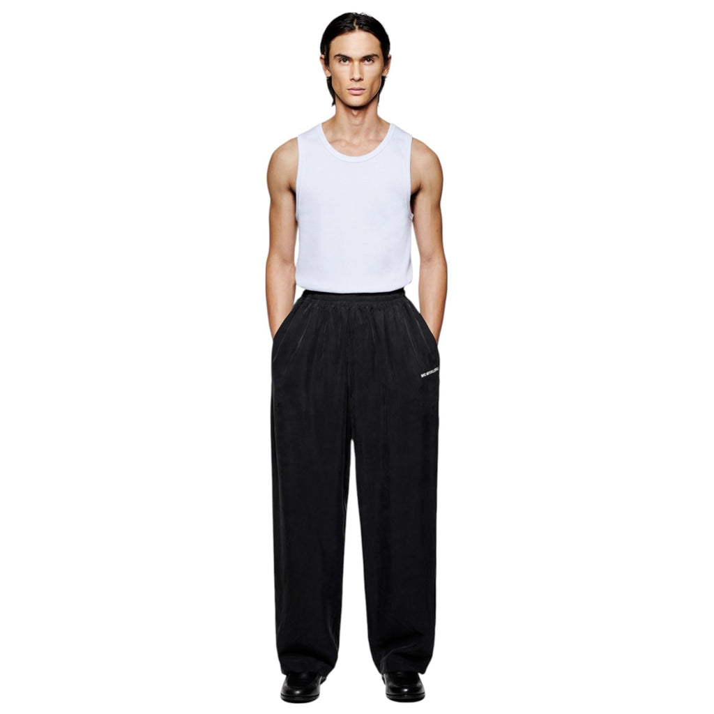 Sandwash Cupro Wide Leg Pant Black