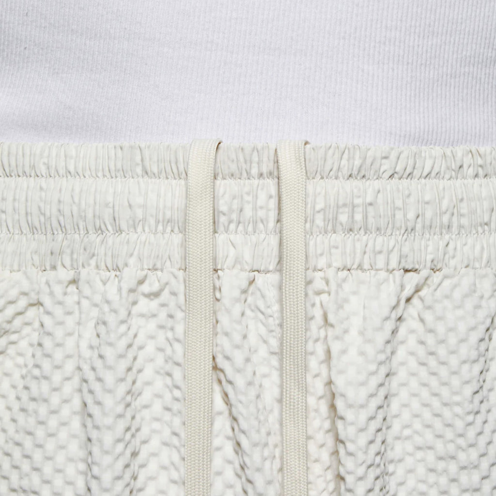 Seersucker Wide Leg Trousers Bone