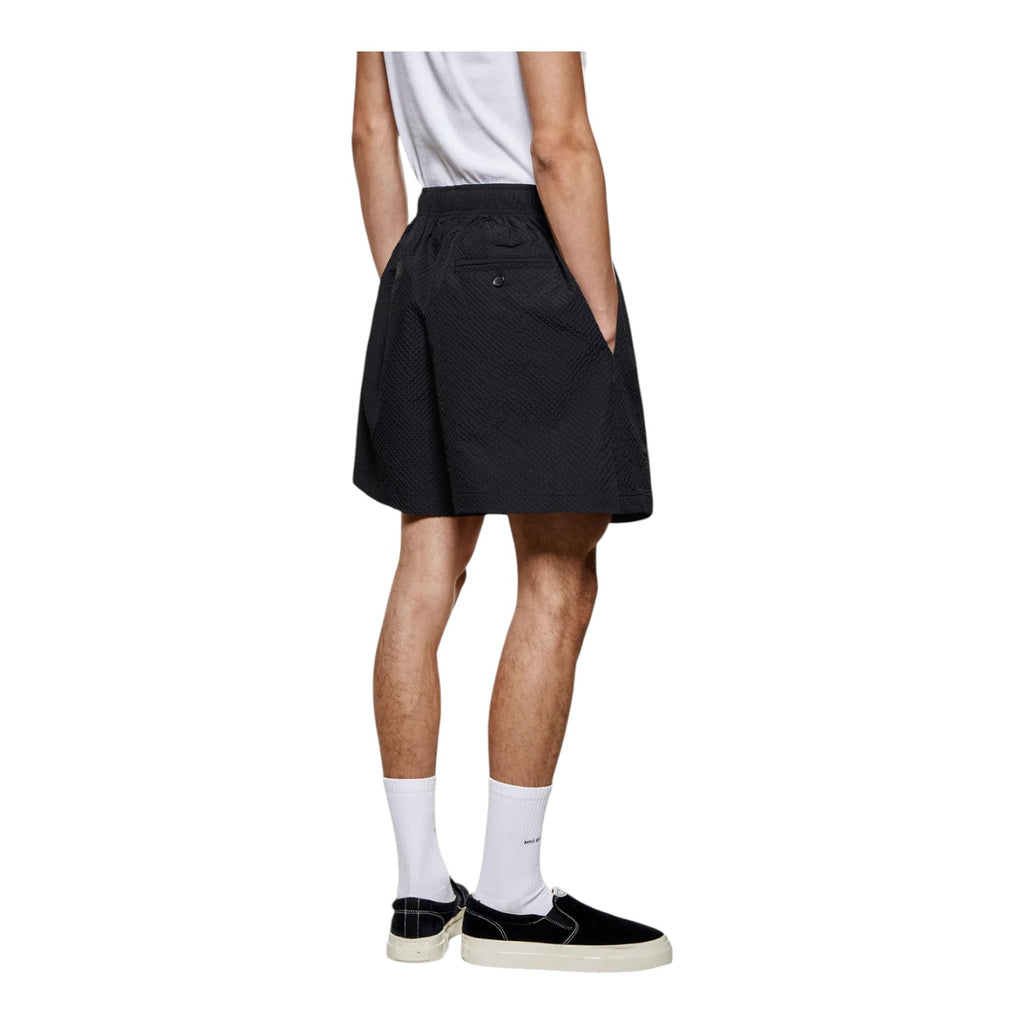 Seersucker Shorts Black