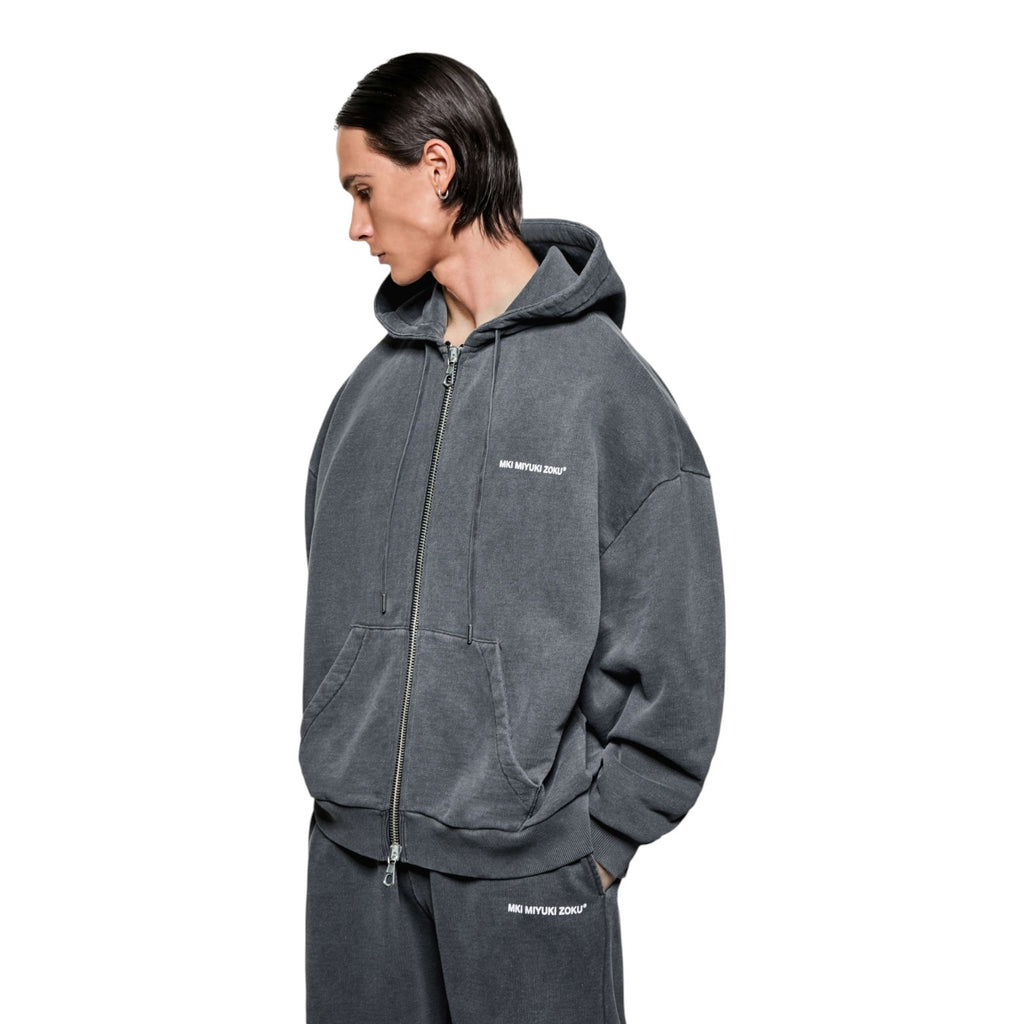 UNIFORM ZIP HOODY PIGMENT BLACK