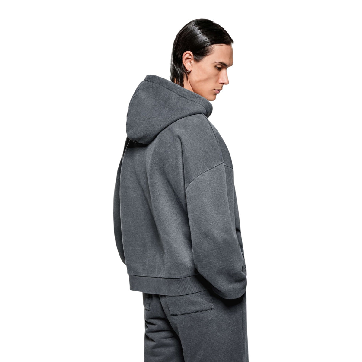UNIFORM ZIP HOODY PIGMENT BLACK
