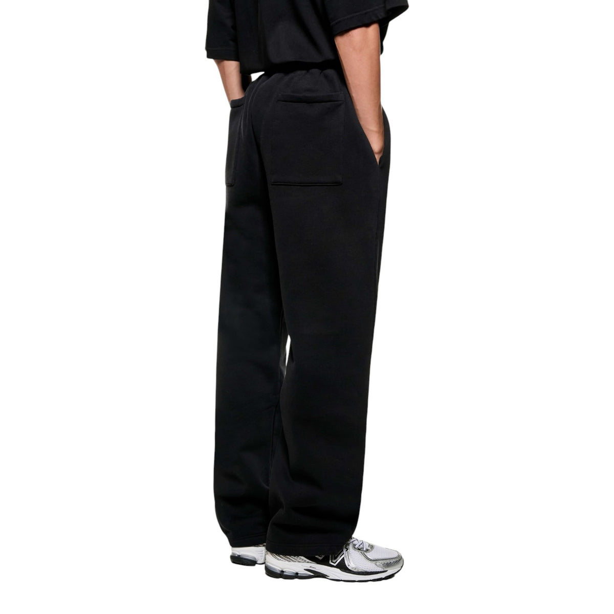UNIFORM WIDE LEG JOGGERS BLACK