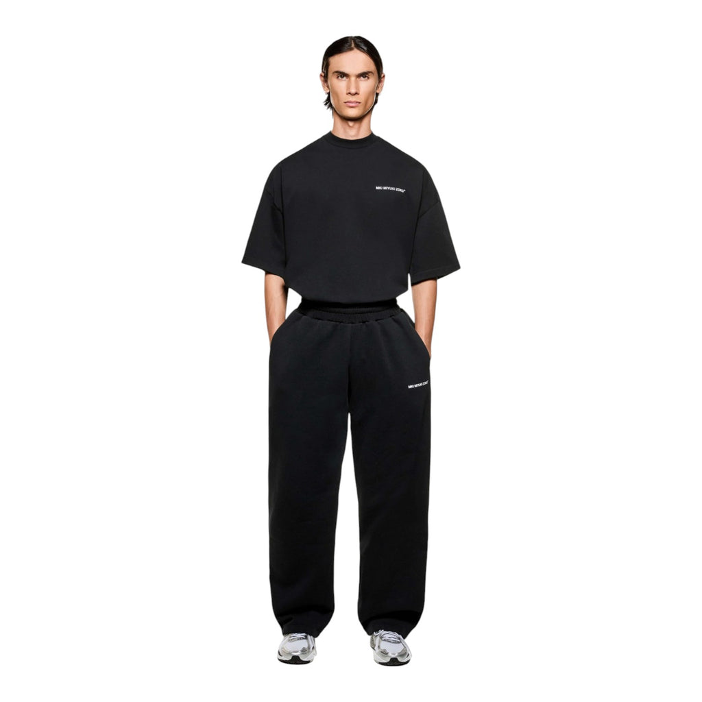 UNIFORM WIDE LEG JOGGERS BLACK