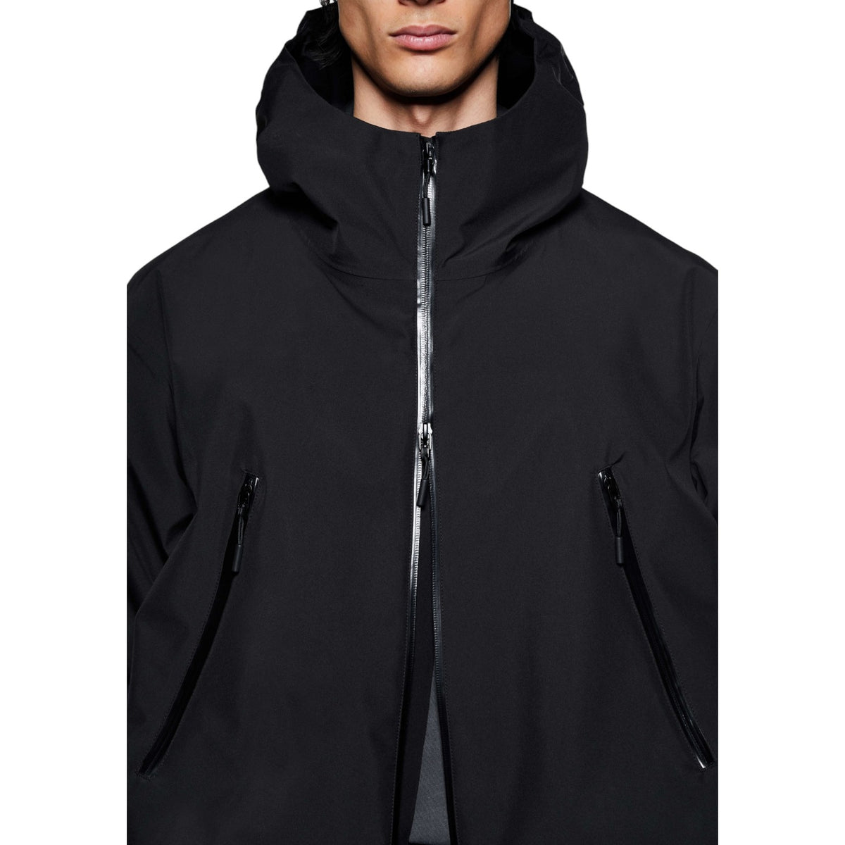 V3 SHELL HOODED JACKET BLACK