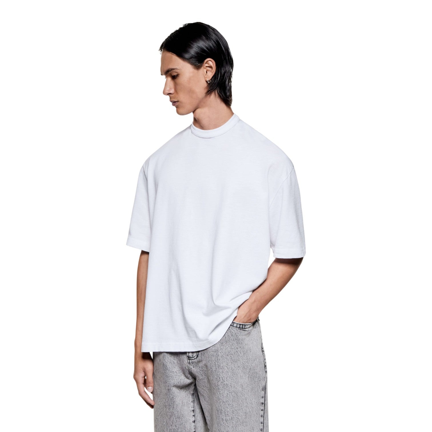 220 Gsm Slub T-Shirt White