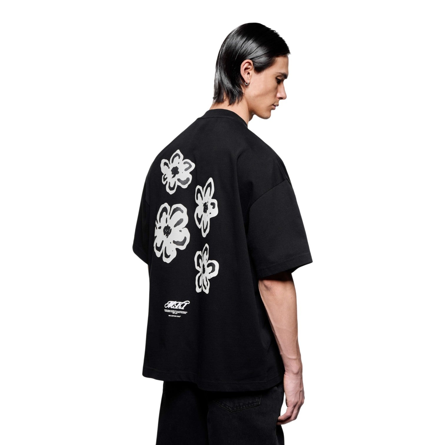 Hibiscus T-Shirt Black