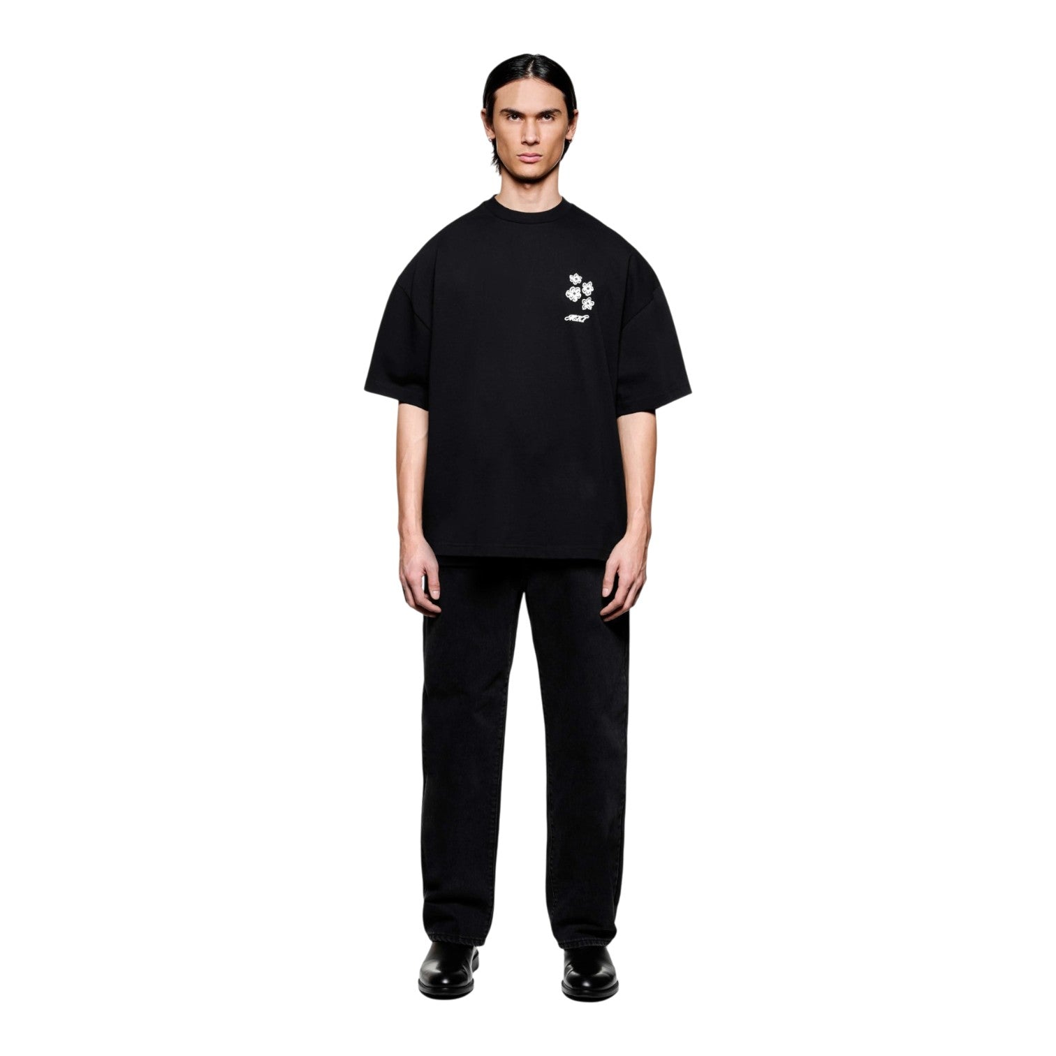 Hibiscus T-Shirt Black
