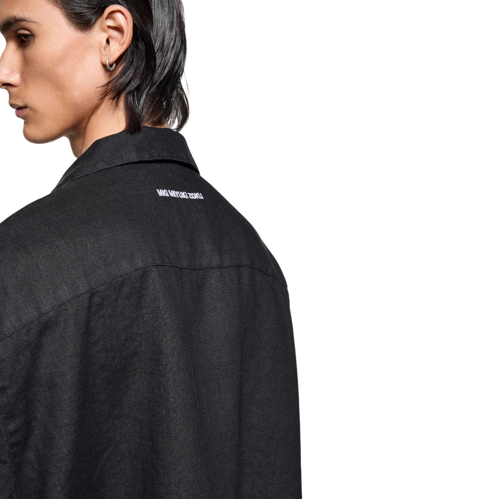 Linen Vacation Shirt Black