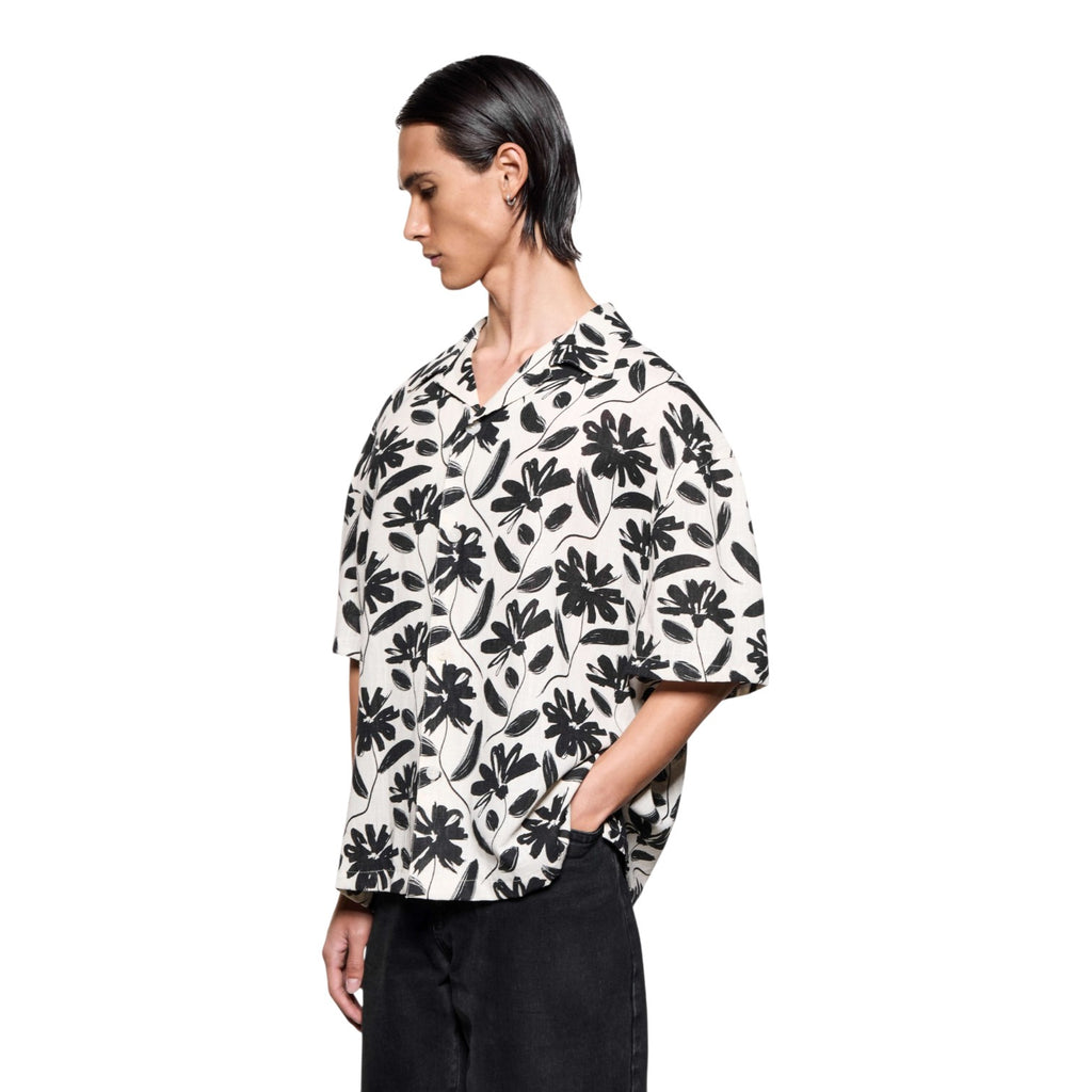 Floral Linen Vacation Shirt