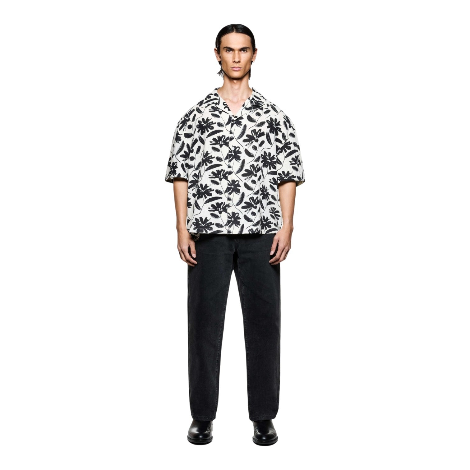 Floral Linen Vacation Shirt