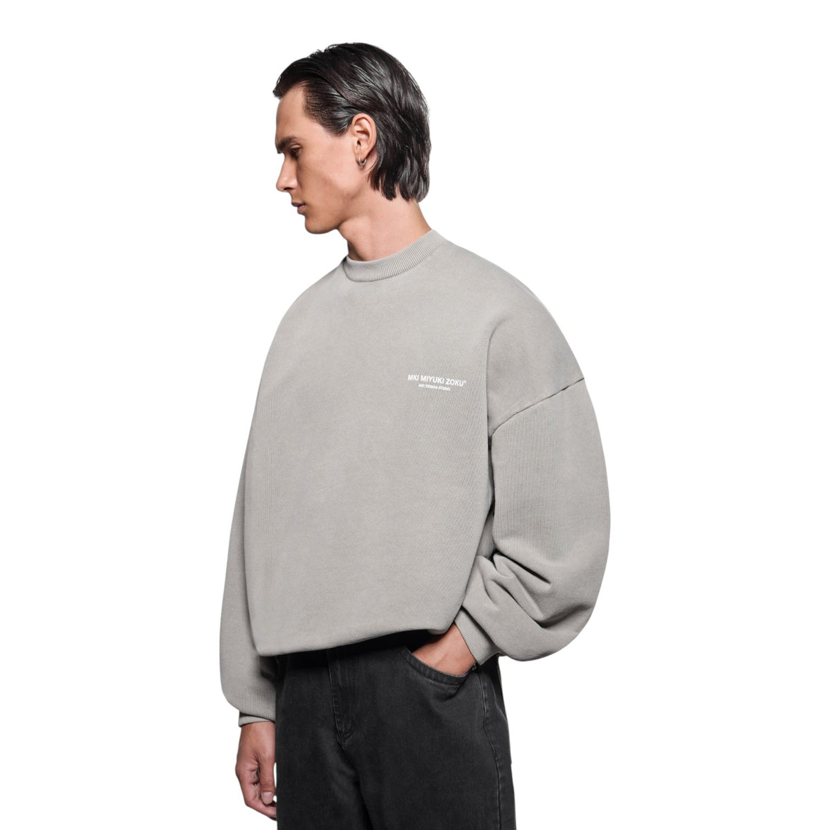 Design Studio Crewneck Sweat Pigment Stone