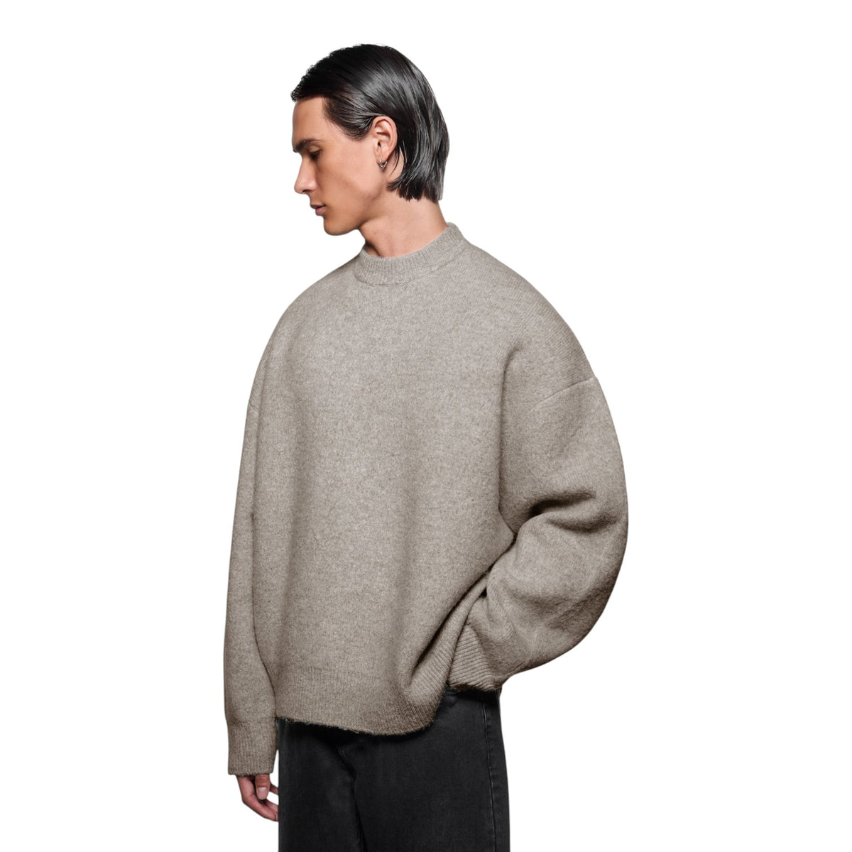 Double Knit Crewneck Sweat Brown