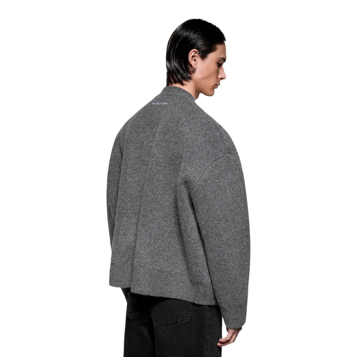 Double Knit Cardigan Charcoal