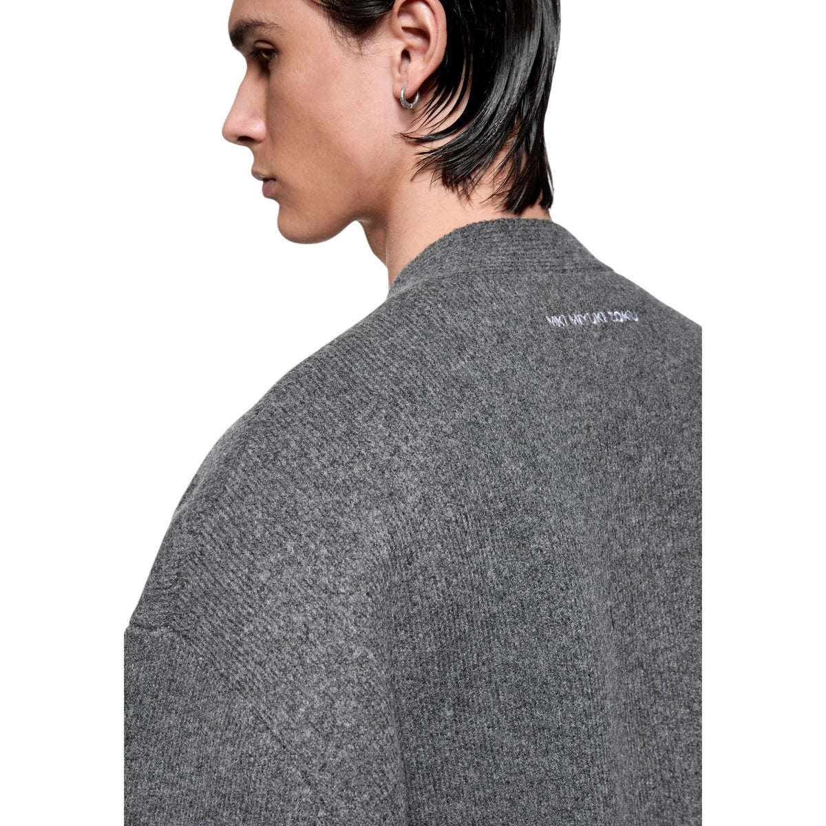 Double Knit Cardigan Charcoal