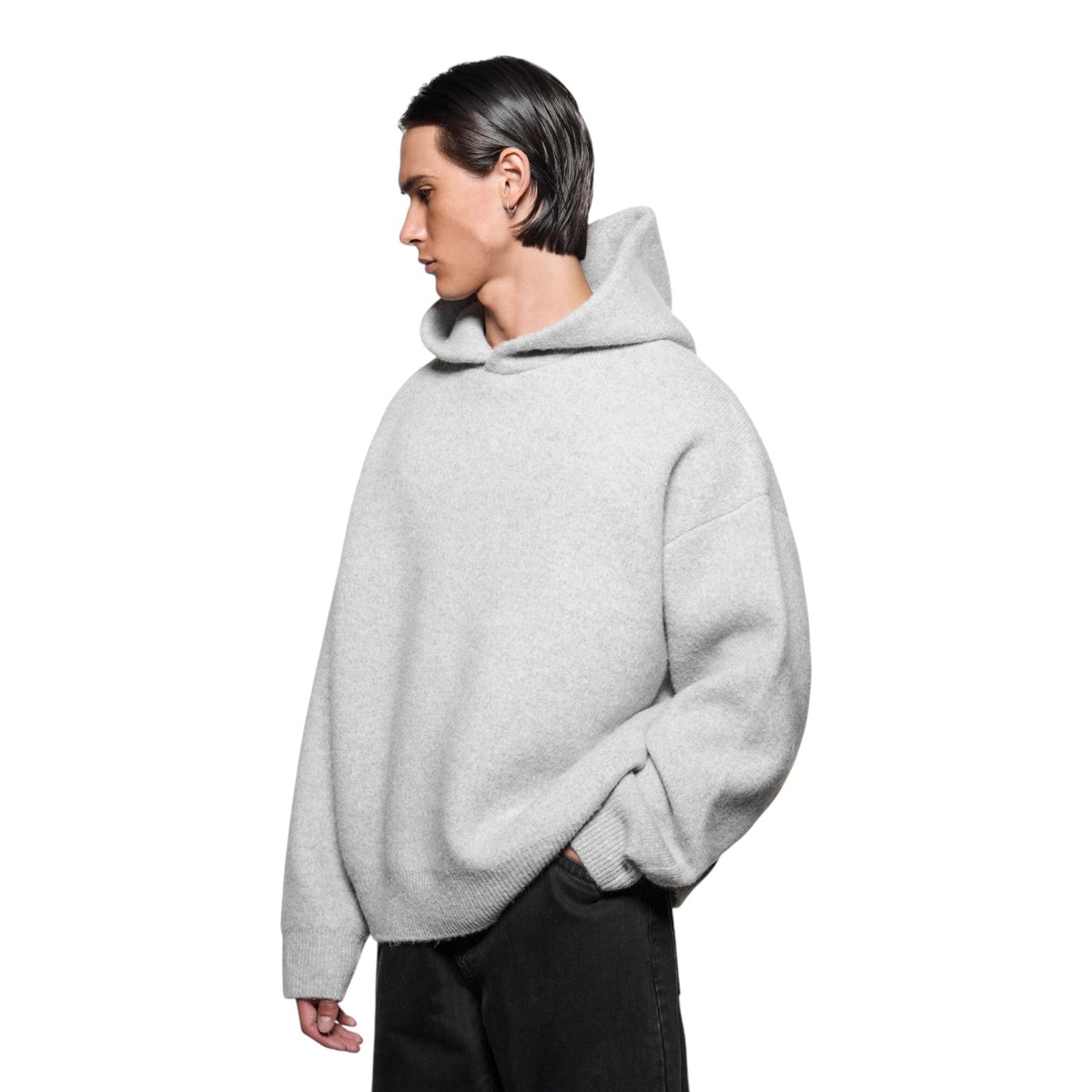Double Knit Hoodie Ash