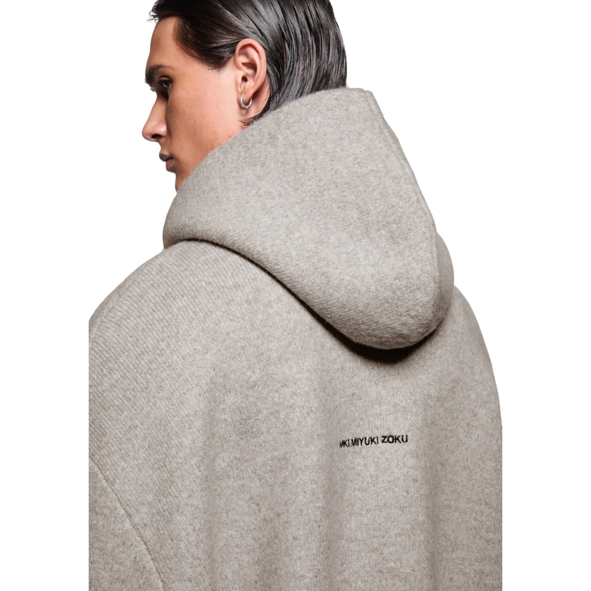 Double Knit Hoodie Brown