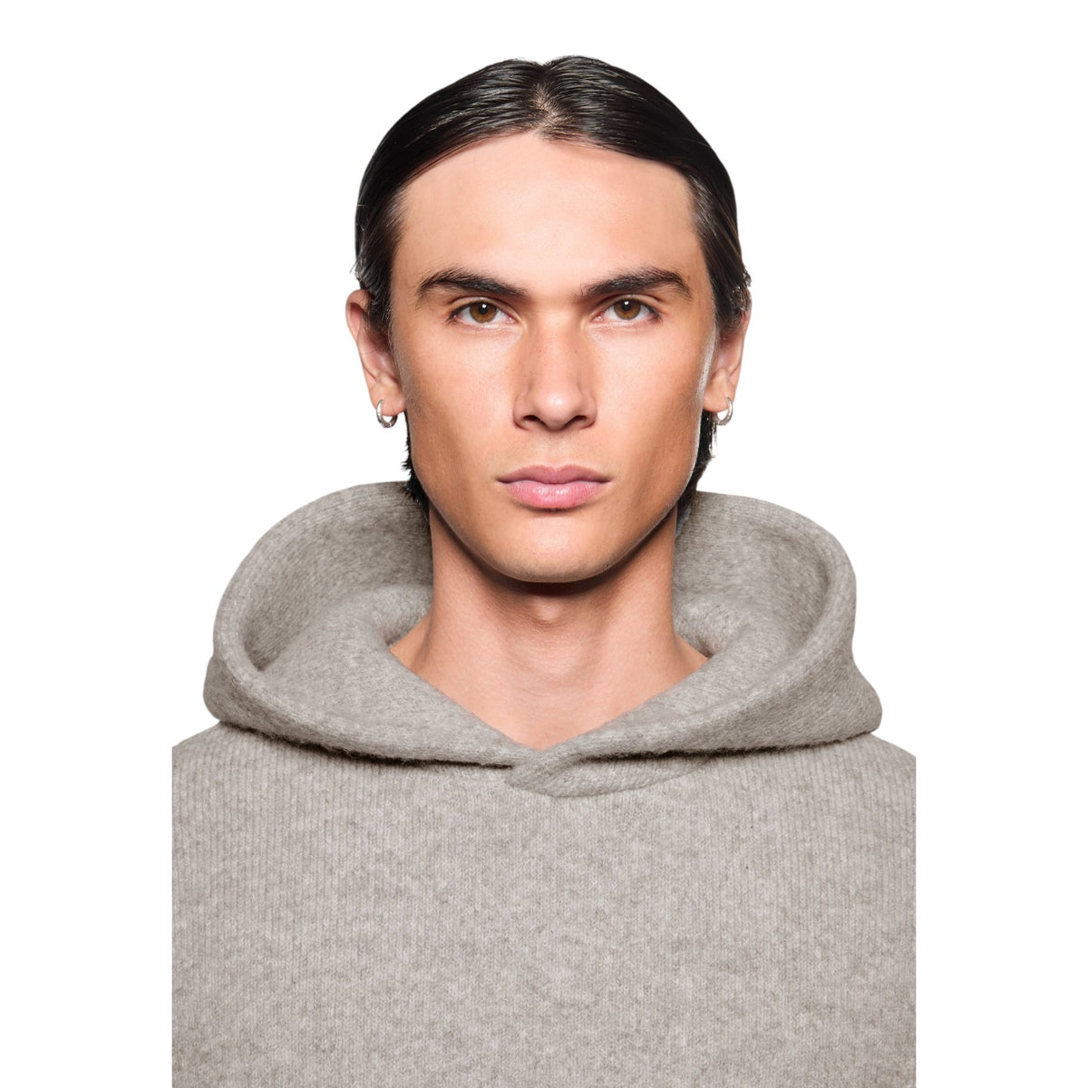 Double Knit Hoodie Brown