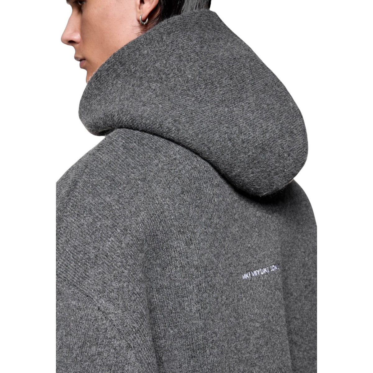 Double Knit Hoodie Charcoal