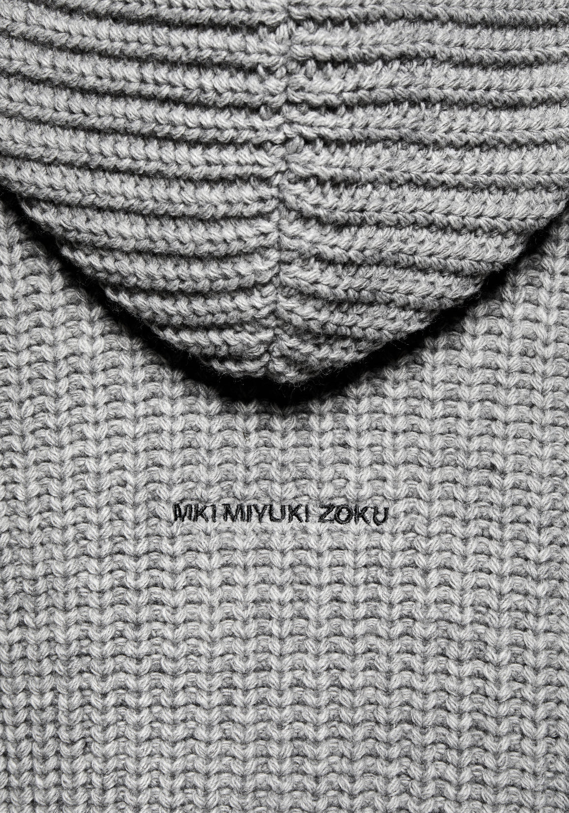 CHUNKY RIB KNIT HOODY