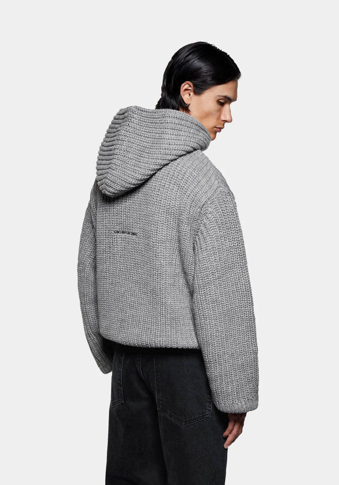 CHUNKY RIB KNIT HOODY