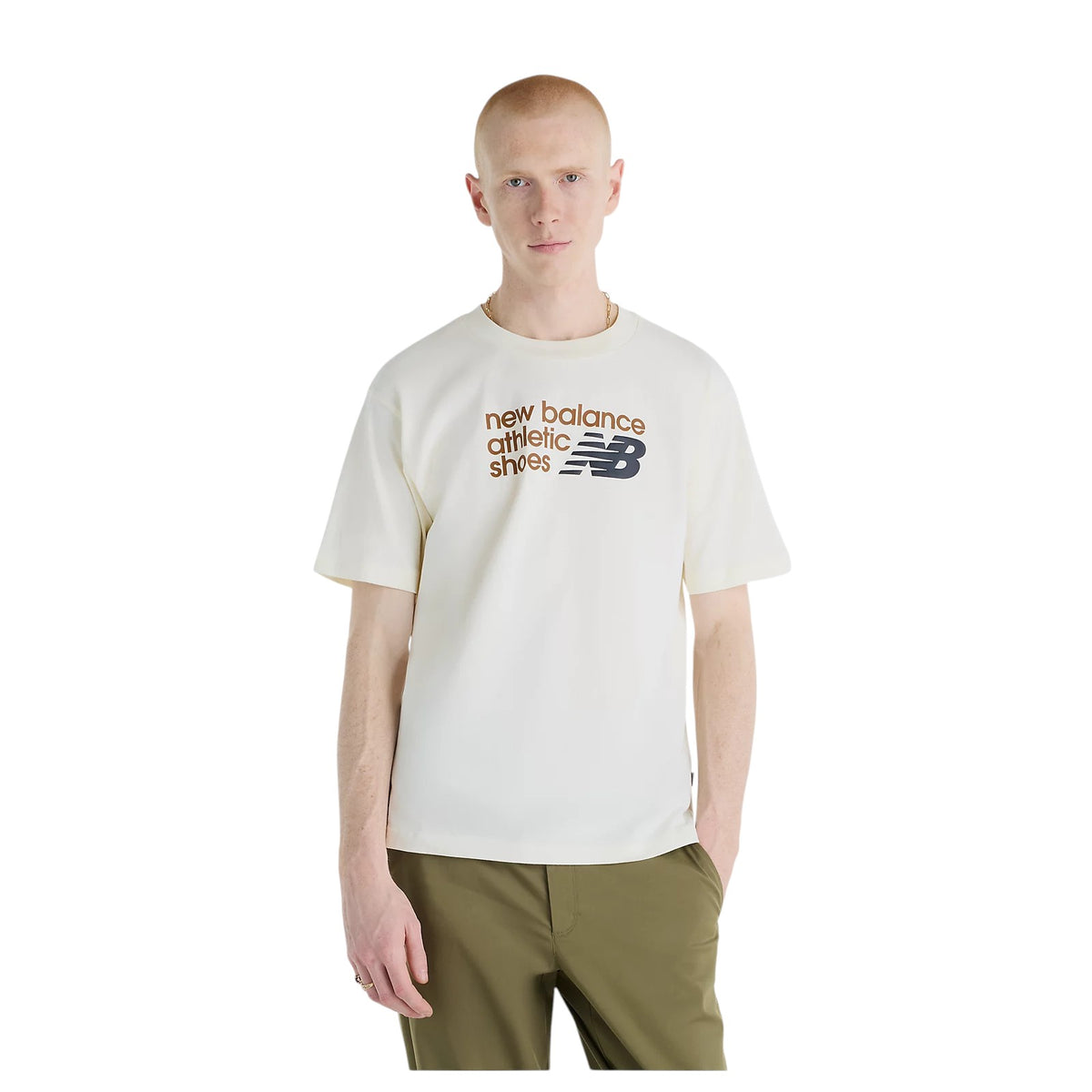 Athletics Premium Relaxed Chest Logo T-Shirt Angora