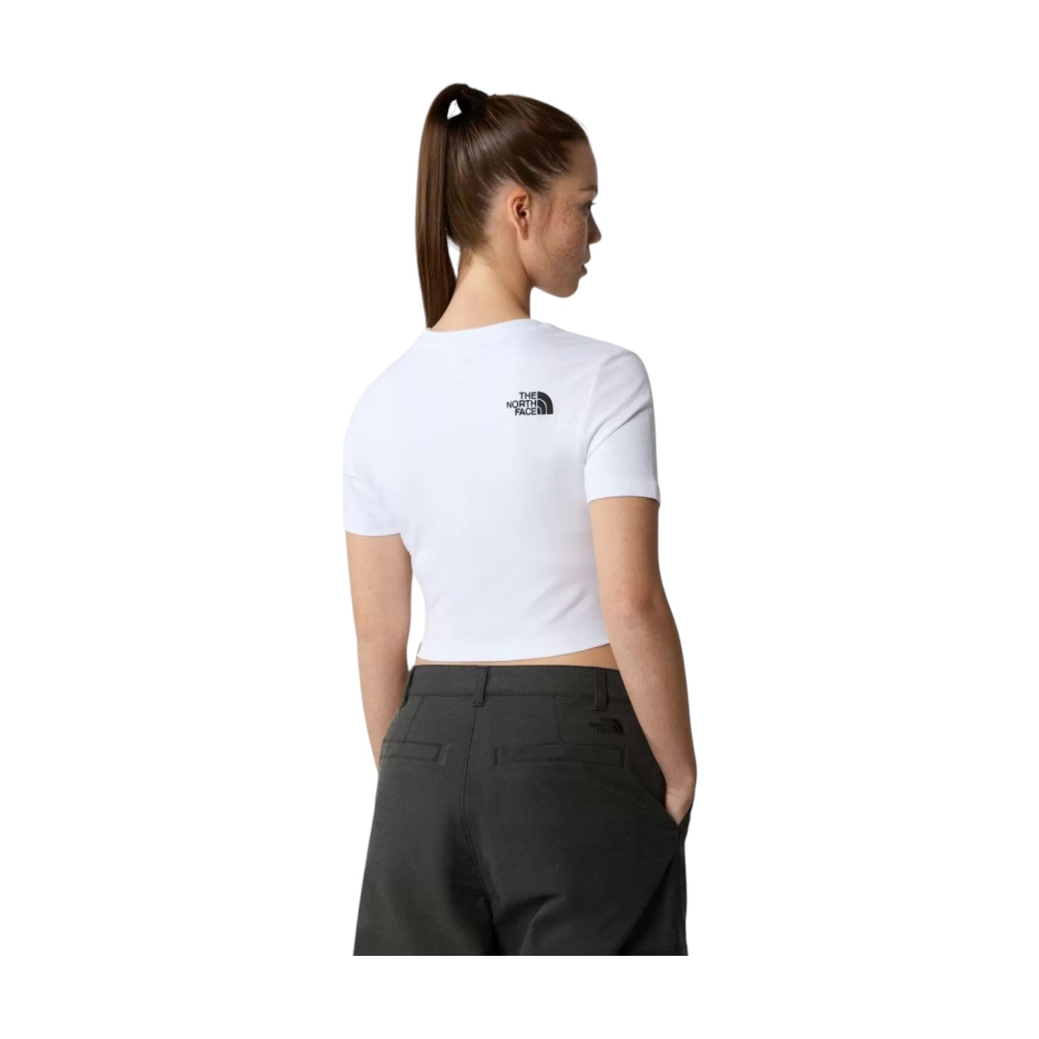 S/S Essential Cropped Slim T-Shirt White