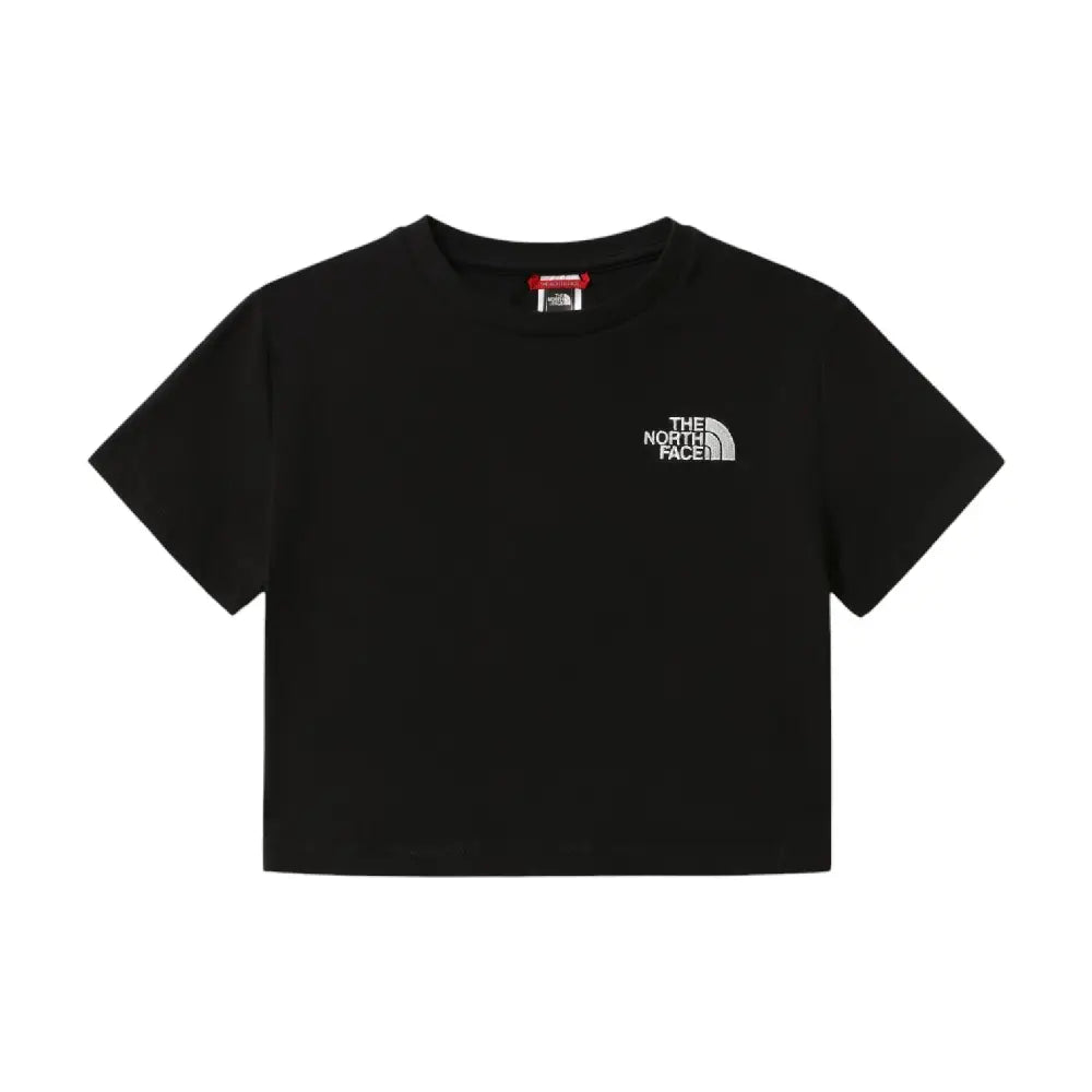 S/S Essential Cropped Slim T-Shirt Black